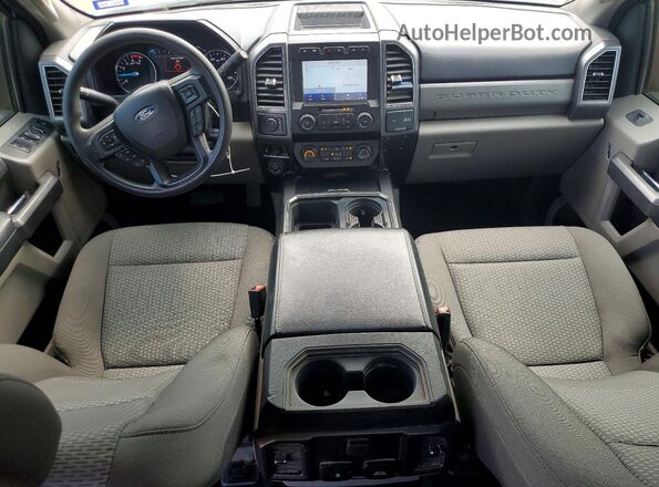 1FT8W3DT1LEC87587 2020 FORD F350 Silver Առջևի վահանակի տեսք