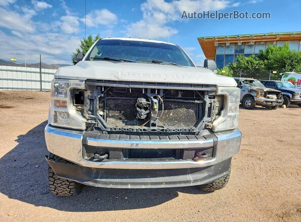 1FT8W3DT2LED75080 2020 FORD F350 White Դիմացի տեսք