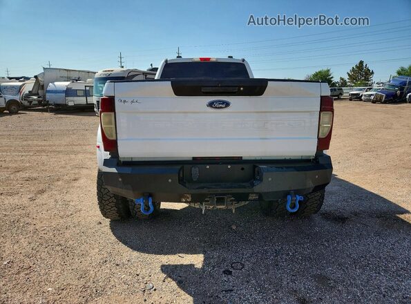 1FT8W3DT2LED75080 2020 FORD F350 White Հետևի տեսք