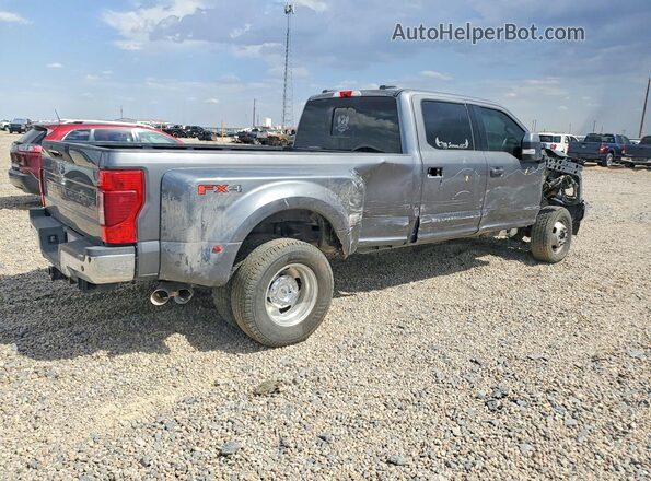 1FT8W3DT3NEE85705 2022 FORD F350 Gray Trasero derecho