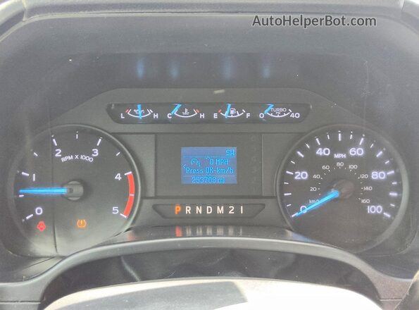 1FT8W3DT4KEE64308 2019 FORD F350 White Вид щитка приладів