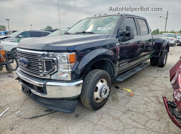 1FT8W3DT7MEC07324 2021 FORD F350 Black Rear left