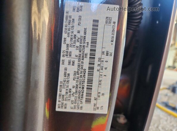 1FT8W4DM3TEC26420 2026 FORD F450 Угольный Вид наклейки с VIN-кодом