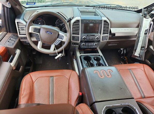 1FT8W4DT5KEF75293 2019 FORD F450 Gray Вид панелі приладів
