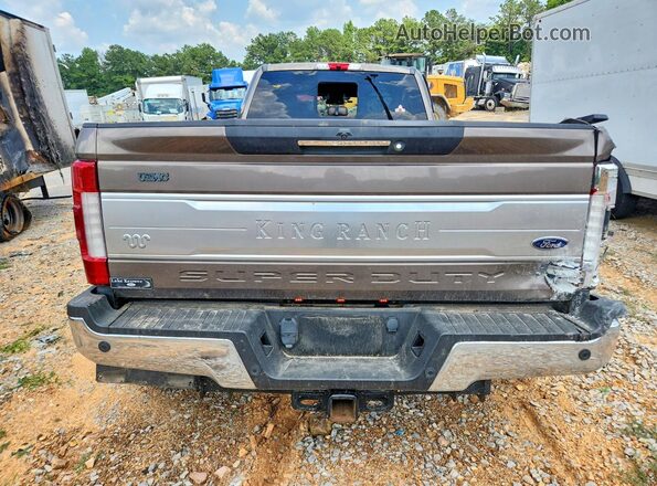 1FT8W4DT5KEF75293 2019 FORD F450 Gray Вид ззаду