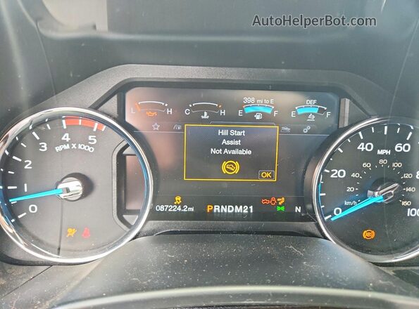 1FT8W4DT5KEF75293 2019 FORD F450 Gray Вид щитка приладів