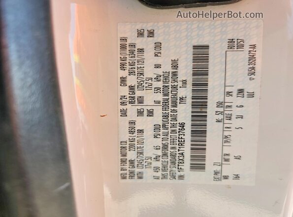 1FT8X3AT1REF37646 2024 FORD F350 White Вид підкапотного простору