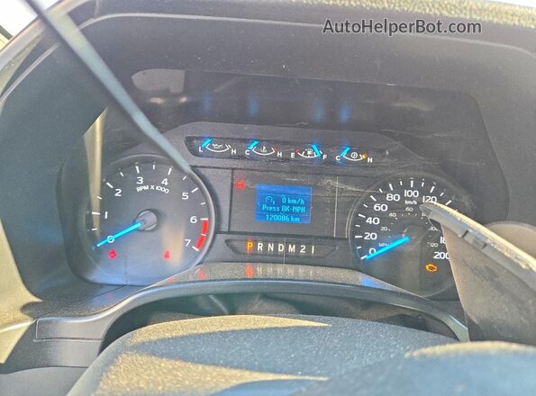 1FT8X3D64HED36909 2017 FORD F350 White Widok zestawu wskaźników