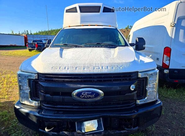 1FT8X3D64HED36909 2017 FORD F350 White Widok z przodu