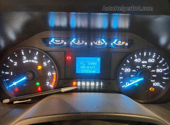 1FTBF2A60NEC16236 2022 FORD F250 White Вид щитка приладів