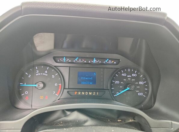 1FTBF2A6XKEC83082 2019 FORD F250 White ხელსაწყოთა პანელის ხედი