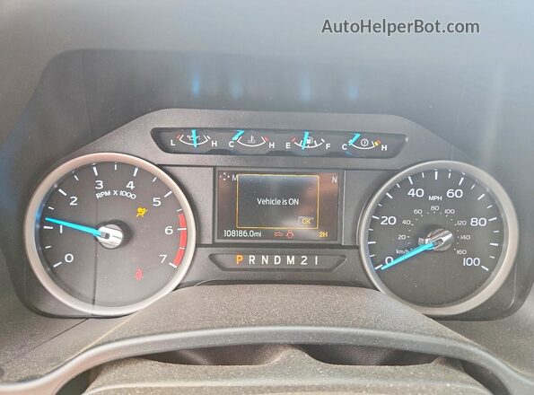 1FTBF2B61LED65993 2020 FORD F250 Красный Вид щитка приборов