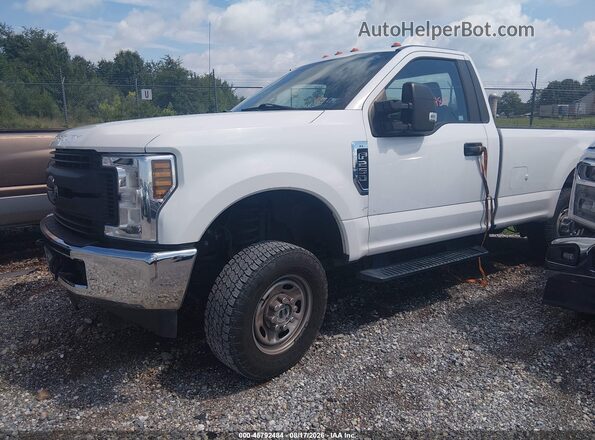 1FTBF2B65KEF45914 2019 FORD F-250 White Առջևի ձախ երեք քառորդ տեսարան