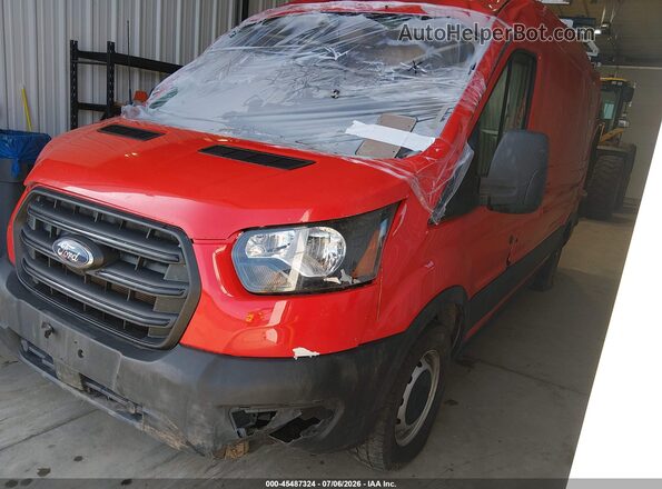 1FTBR1C80LKA68944 2020 FORD TRANSIT-250 Red Front left