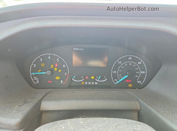 1FTBR1C8XRKA03303 2024 FORD TRANSIT White Widok zestawu wskaźników