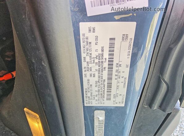 1FTBR3X85LKA87706 2020 FORD TRANSIT Blue VIN კოდის სტიკერის ხედი