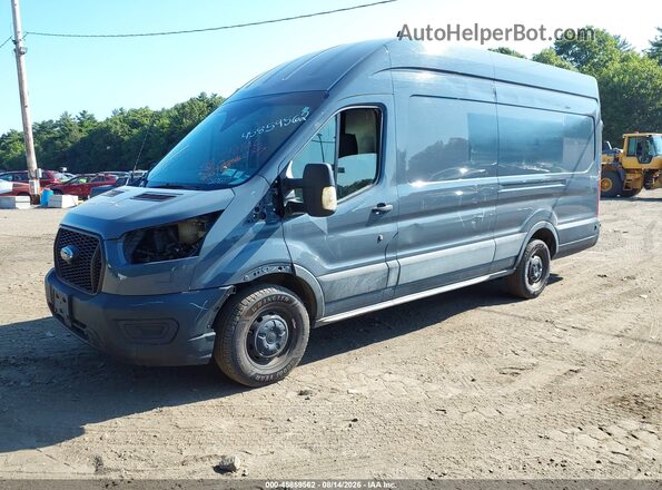 1FTBR3X8XMKA78341 2021 FORD TRANSIT-250 Blue Передня ліва чверть