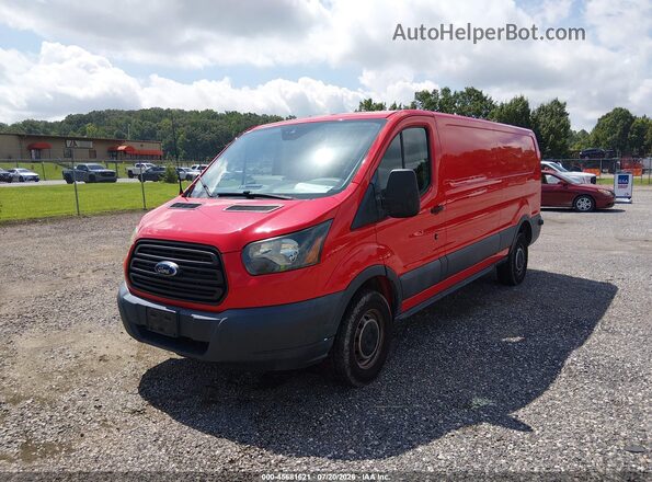 1FTBW2ZM2GKB33740 2016 FORD TRANSIT-350 Red წინა მარცხენა ხედი სამი მეოთხედიდან
