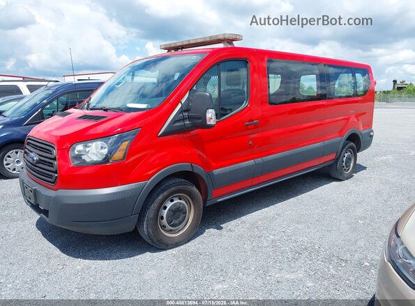 1FTBW2ZM2HKB26658 2017 FORD TRANSIT-350 Красный Передняя левая четверть