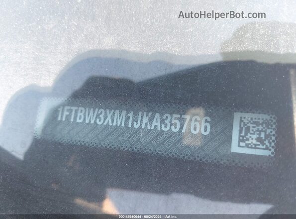 1FTBW3XM1JKA35766 2018 FORD TRANSIT-350 White Widok komory silnika
