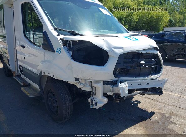 1FTBW3XM1JKA35766 2018 FORD TRANSIT-350 White Widok z przodu