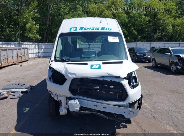 1FTBW3XM1JKA35766 2018 FORD TRANSIT-350 White Widok wnętrza z tyłu