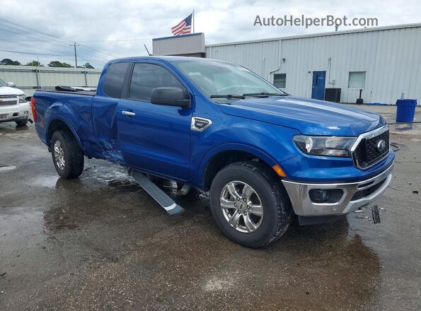 1FTER1EH1KLB02604 2019 FORD RANGER Синий Передняя правая четверть