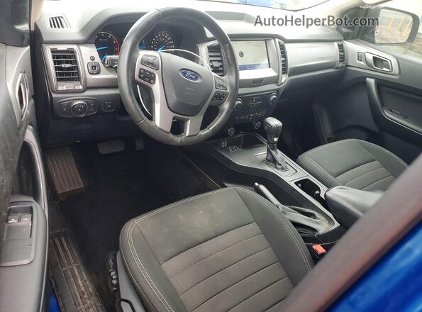 1FTER1EH1KLB02604 2019 FORD RANGER Синий Вид панели приборов
