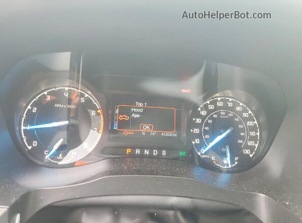 1FTER1EH1PLE14669 2023 FORD RANGER White Вид щитка приладів