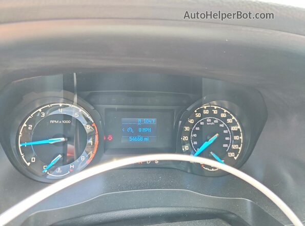 1FTER1EH6KLA45557 2019 FORD RANGER Серебряный Вид щитка приборов