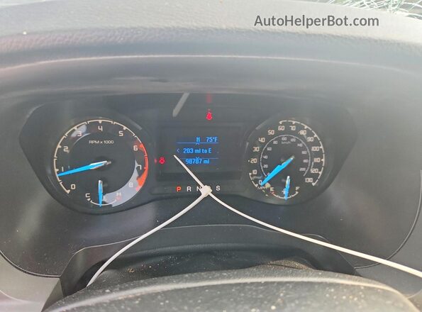 1FTER1EH6LLA62733 2020 FORD RANGER Silver Սարքավորումների վահանակի տեսք