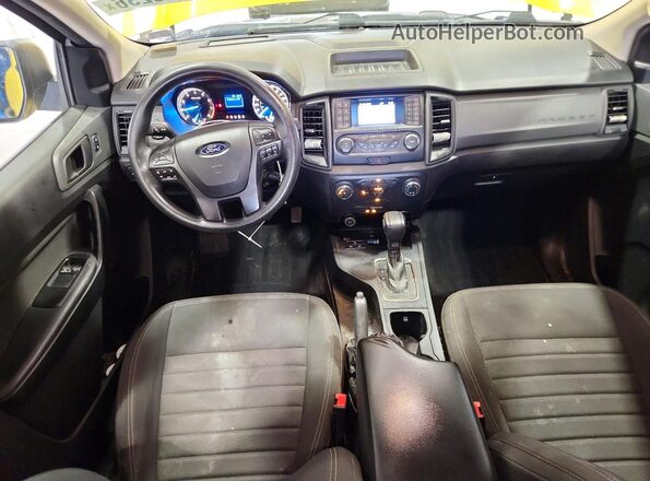 1FTER1EH6MLD15518 2021 FORD RANGER Yellow Dashboard view