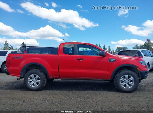1FTER1FH3MLD53187 2021 FORD RANGER Red Widok wnętrza z tyłu