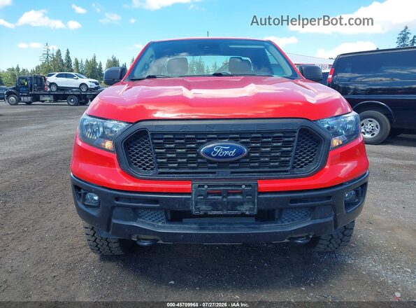 1FTER1FH3MLD53187 2021 FORD RANGER Red Widok zestawu wskaźników