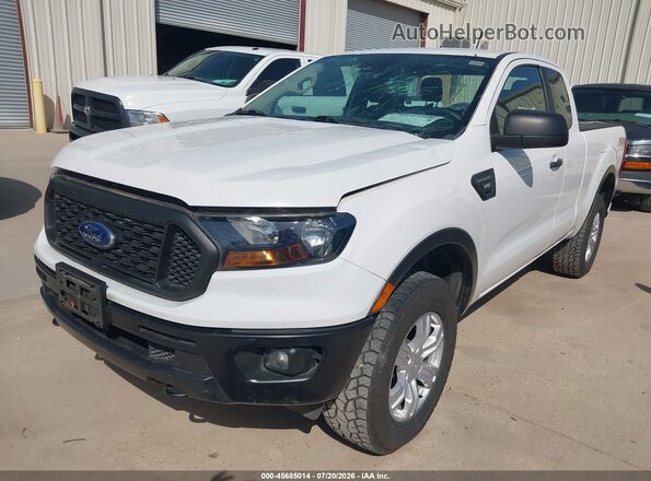 1FTER1FH4KLA77051 2019 FORD RANGER White Առջևի ձախ երեք քառորդ տեսարան