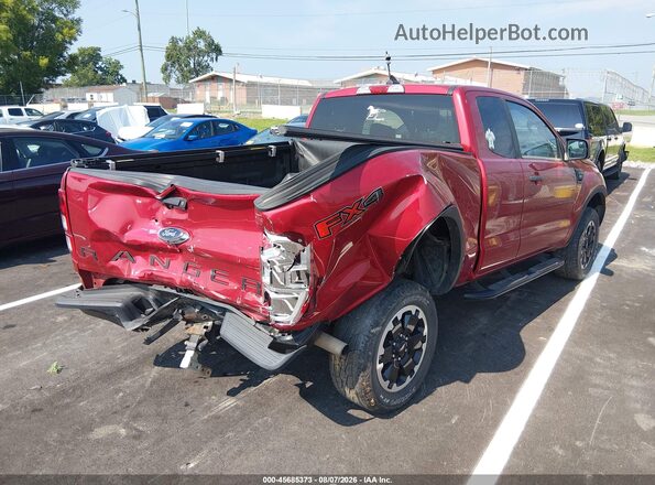 1FTER1FH6MLD18613 2021 FORD RANGER Red Հետևի աջ