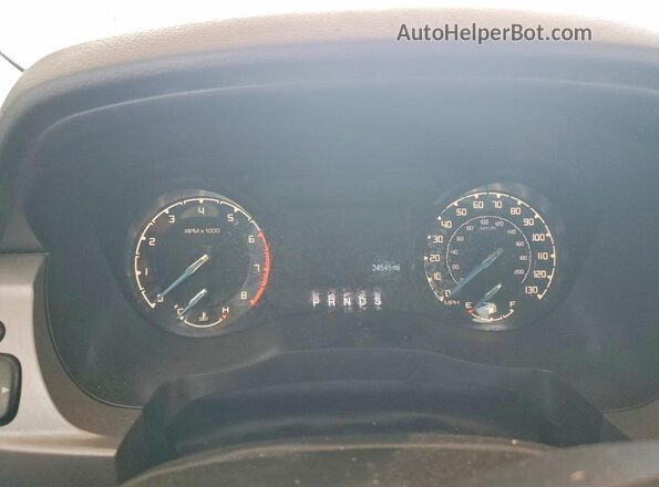 1FTER1FHXLLA82756 2020 FORD RANGER White Вид щитка приладів