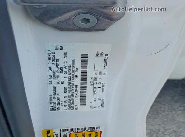 1FTER1FHXMLD60069 2021 FORD RANGER White ძრავის განყოფილების ხედი
