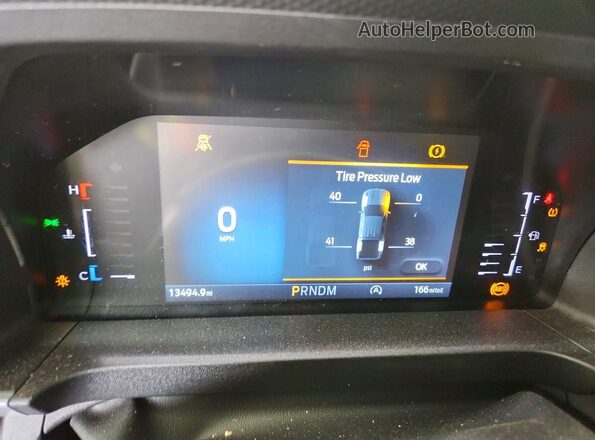 1FTER4BH8SLE54388 2025 FORD RANGER White Вид щитка приладів
