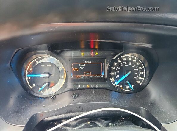 1FTER4EH0KLB00831 2019 FORD RANGER Black Вид щитка приладів