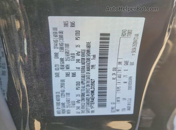 1FTER4EH0MLD35927 2021 FORD RANGER Black Շարժիչի բաժամունքի տեսք