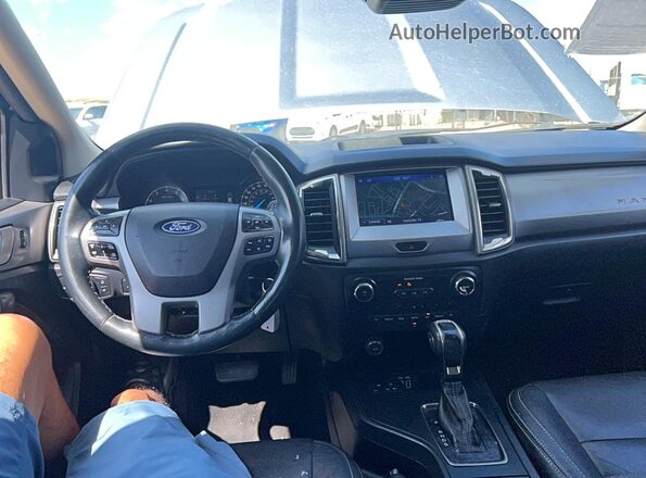 1FTER4EH1LLA07947 2020 FORD RANGER Silver Вид щитка приладів