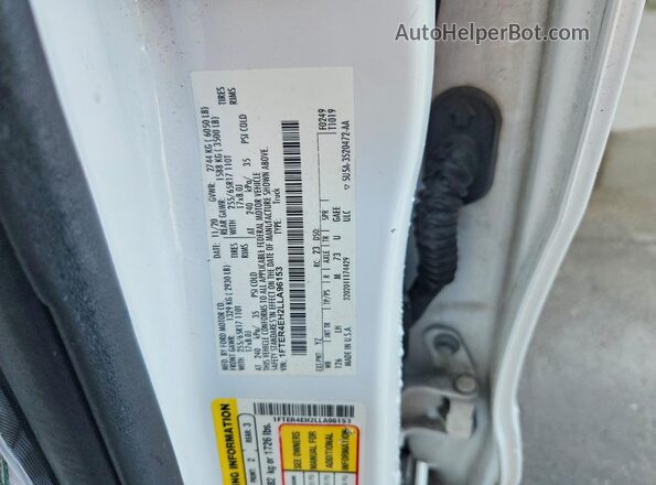 1FTER4EH2LLA96153 2020 FORD RANGER White Widok komory silnika