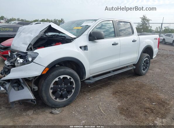 1FTER4EH2MLD03593 2021 FORD RANGER White წინა მარცხენა ხედი სამი მეოთხედიდან