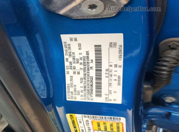 1FTER4EH2MLD88225 2021 FORD RANGER Blue Вид підкапотного простору