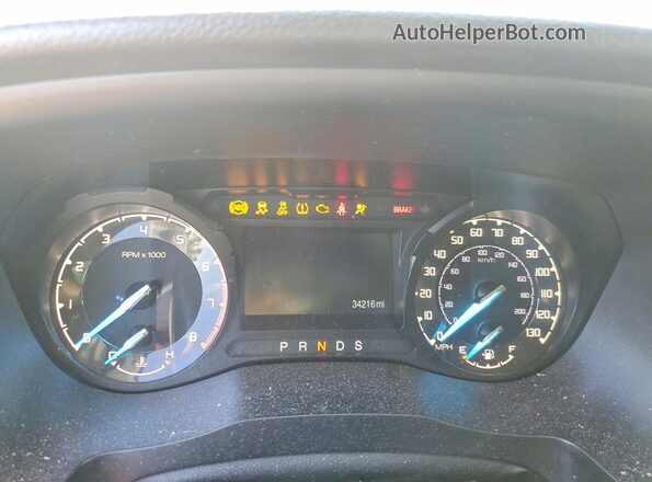 1FTER4EH2NLD13798 2022 FORD RANGER Gray Սարքավորումների վահանակի տեսք