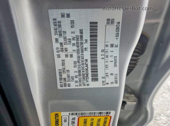 1FTER4EH3KLA47140 2019 FORD RANGER Silver Vista del compartimento del motor