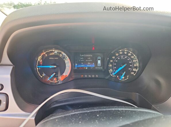 1FTER4EH9LLA19232 2020 FORD RANGER Black Instrument cluster view