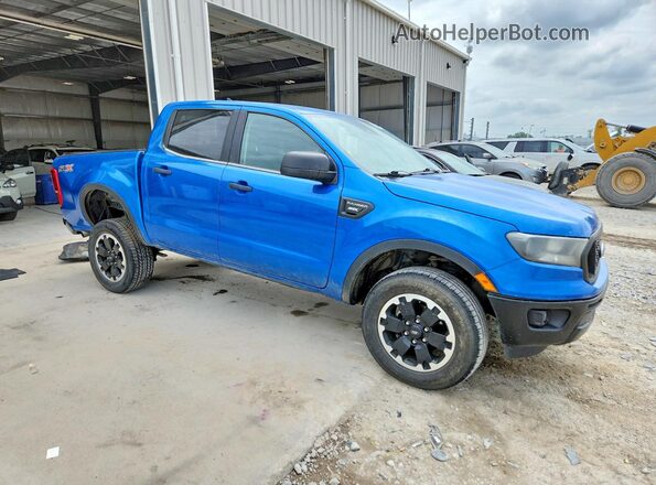 1FTER4EHXMLD09738 2021 FORD RANGER Blue Передня права чверть