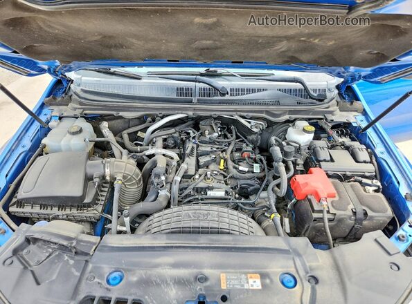 1FTER4EHXMLD09738 2021 FORD RANGER Blue Вид задньої частини салону